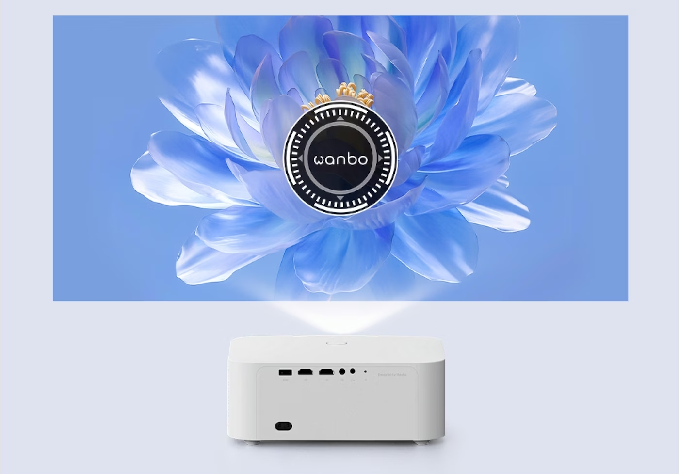 Wanbo X2 Pro Android Multimedia LED Projektor Beamer Heimkino HD 1280p / 2x HDMI / USB A / 3.5mm Klinke und Fernbedienung - Weiss