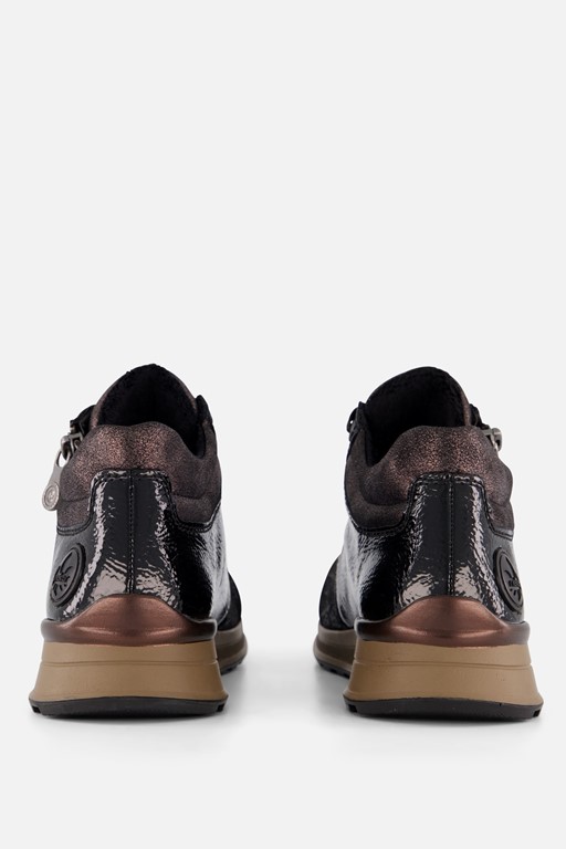 Rieker Sneakers zwart Nubuck