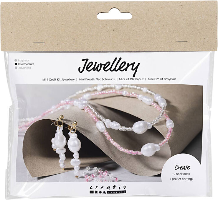 Creativ Company Mini DIY Kit Smykker, Halskæder og øreringe