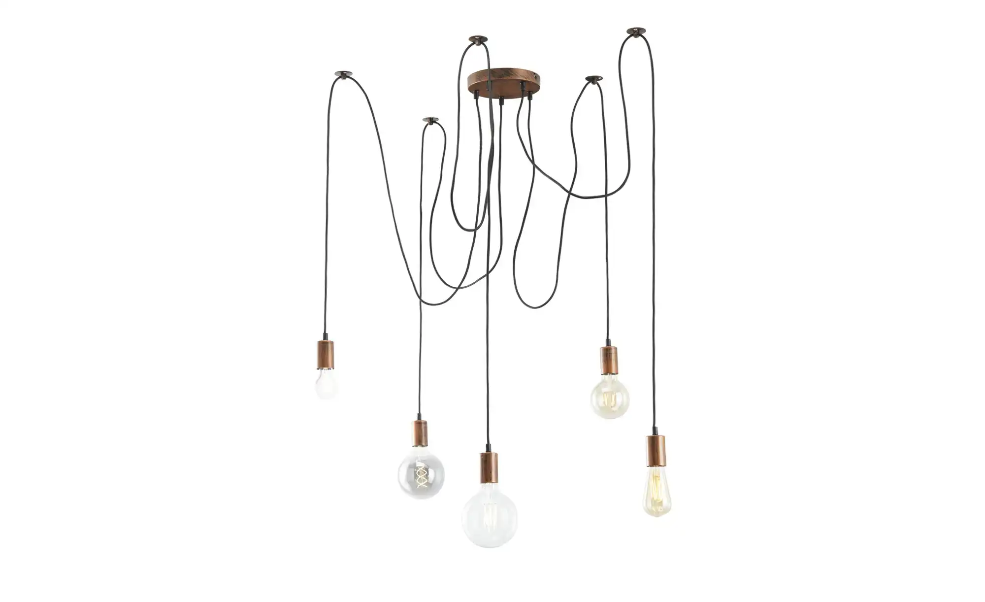 Trio Pendelleuchte, 5-flammig, kupferantikfarbig