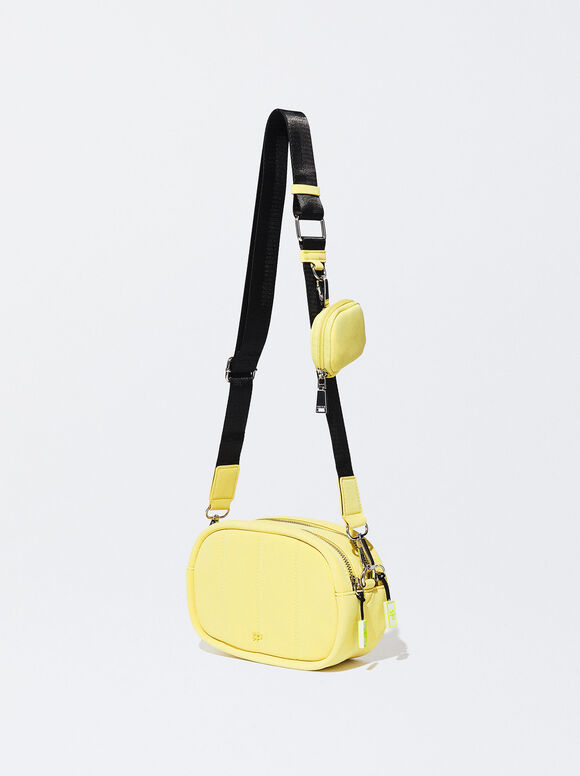 Bolsa de ombro acolchoada - Amarela