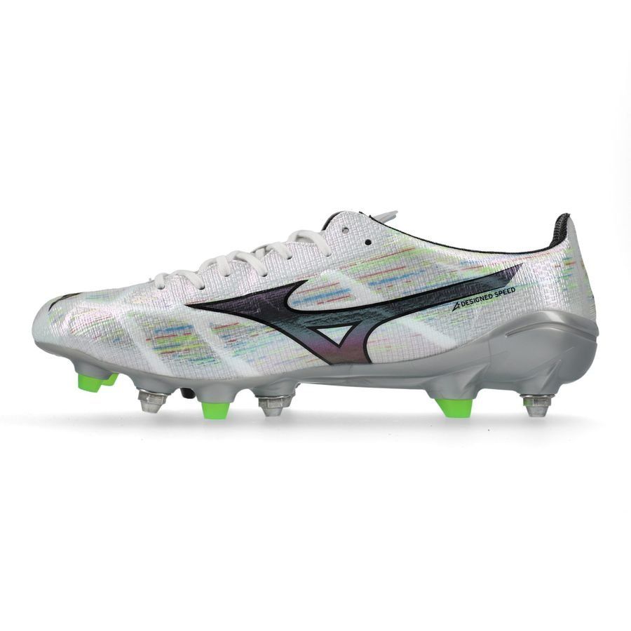 Mizuno Alpha II Made in Japan SG - Blanc/Silver Iridescent/Noir