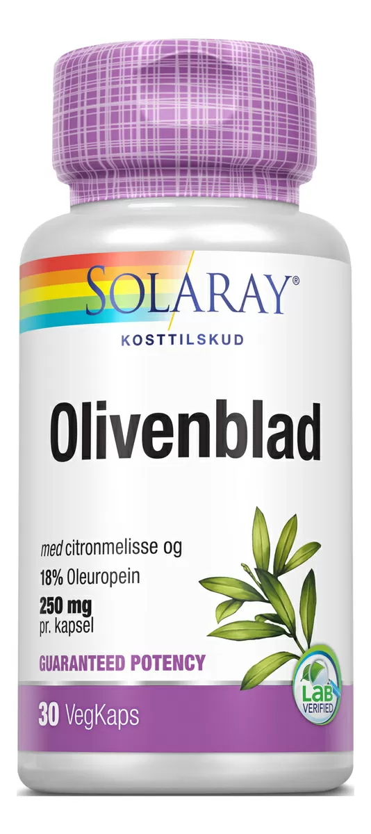 Solaray Olivenblad - 30 kaps.