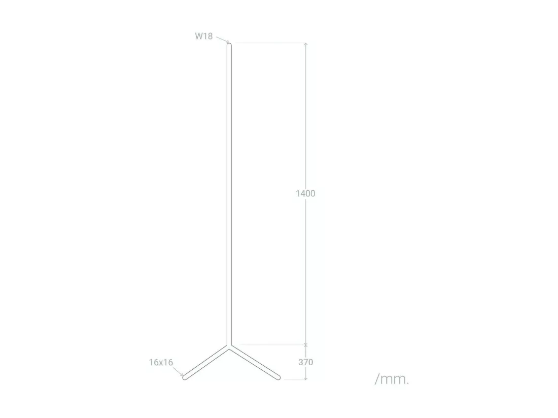 Lampadaire LED RGBWW Luxy 20W Blanc