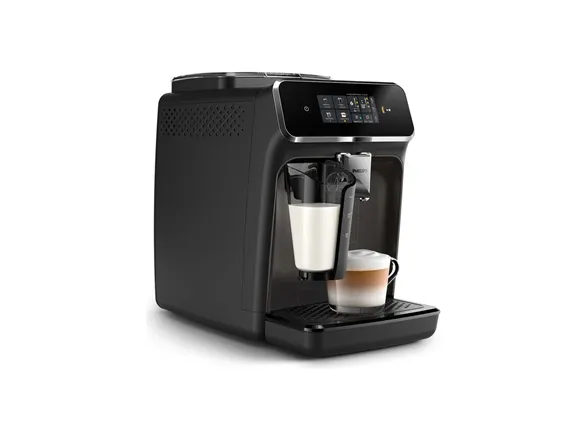 Philips Series 2300 EP2334 - Automatisk kaffemaskine med mælkeskummer - 15 bar - sort/skinnende kashmirgrå