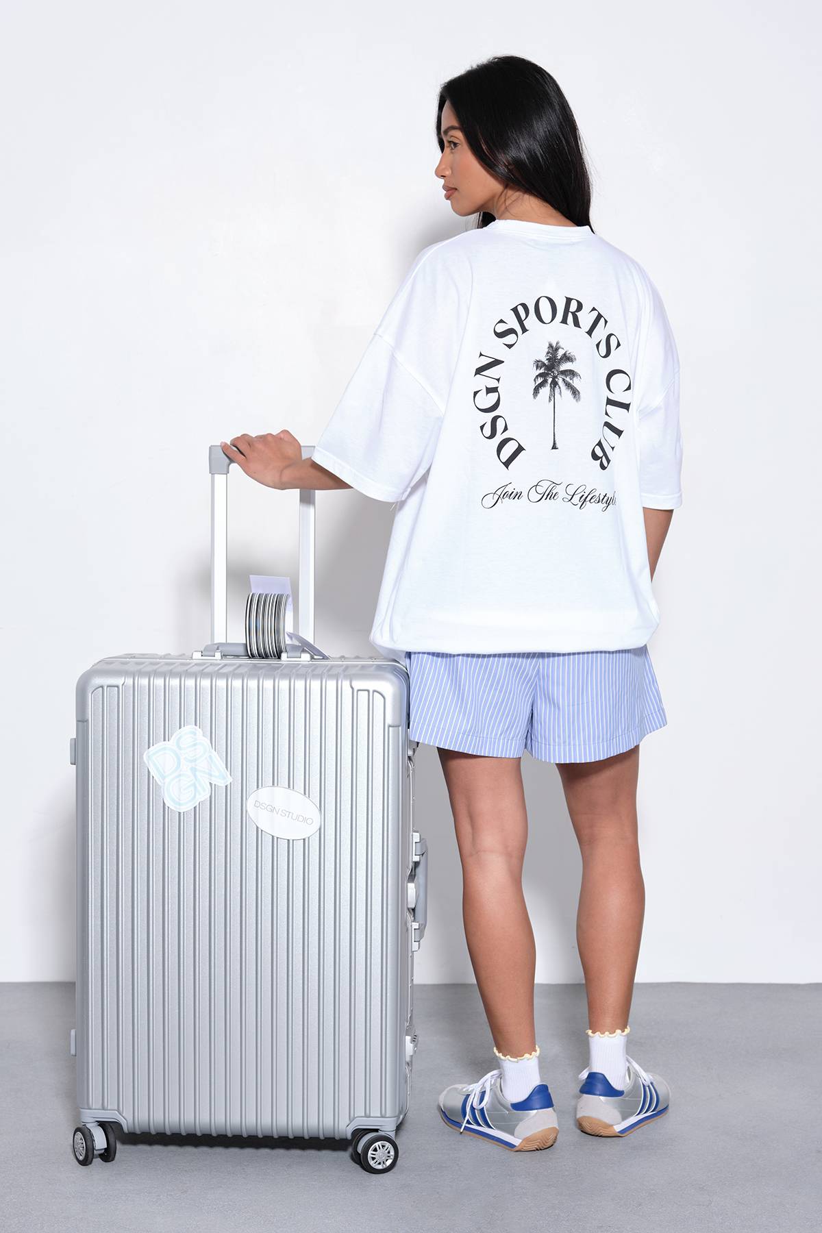 T-shirt Oversize À Imprimé Palmier Dsgn Studio