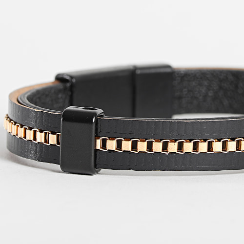 Bracelet Noir Doré