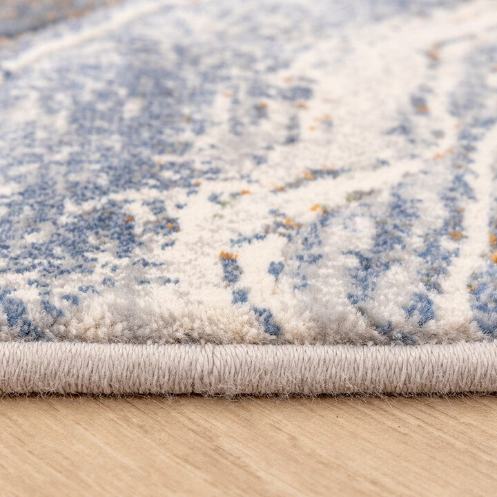 Abstract vloerkleed - Xavier Wave Blauw/Grijs