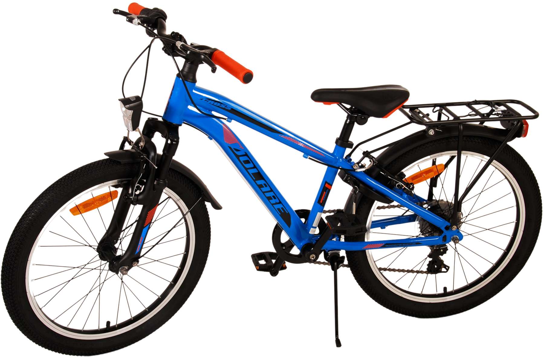 TPFSports Cross Kinderfahrrad - Jungen - 20 Zoll - Rücktritt + Handbremse - 6 Gänge - Silber