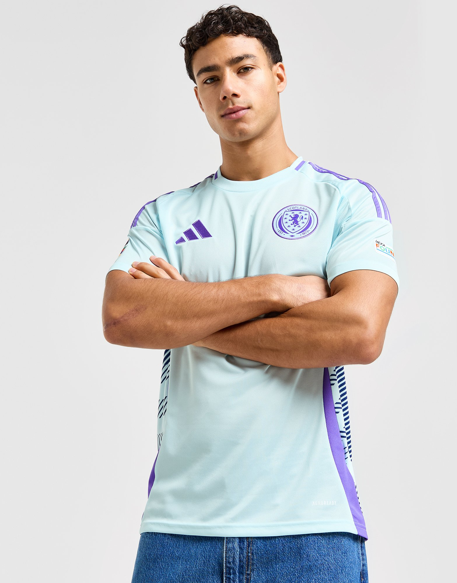 adidas Maillot Ecosse 2024/25 Euro Badge Match Extérieur Homme