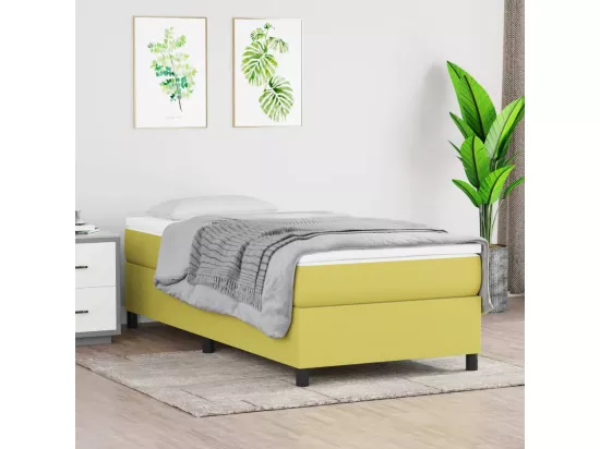 Sommier tapissier Vert 90x200 cm Tissu