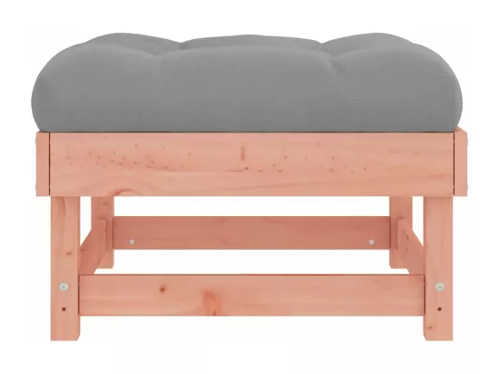 Repose-pied de jardin avec coussin bois massif douglas