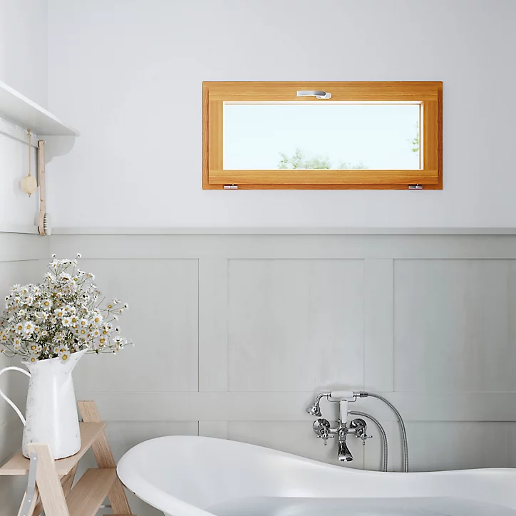 Fenêtre abattant bois GoodHome - l.120 x h.45 cm
