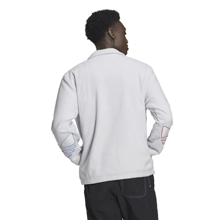 adidas Adicolor Polar Fleece Half-Zip sweatshirt Hvid