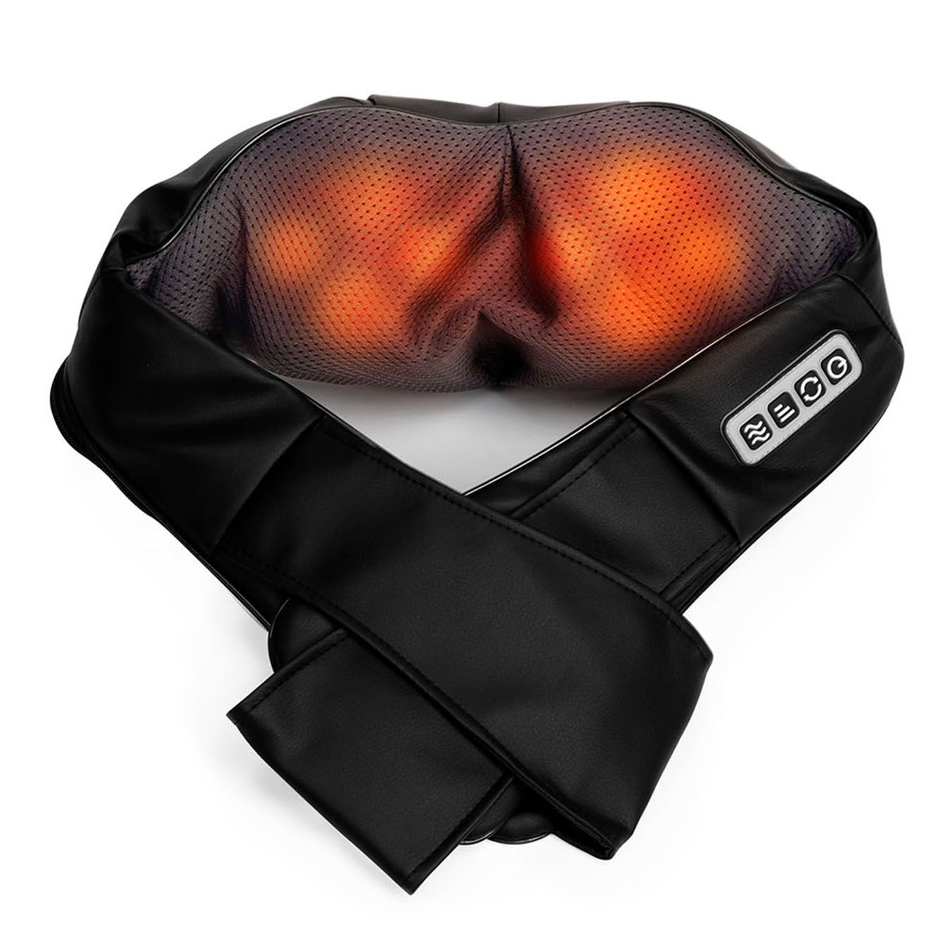 Yoghi Coussin de Massage Shiatsu noir  - 54.5x33.5x39 cm