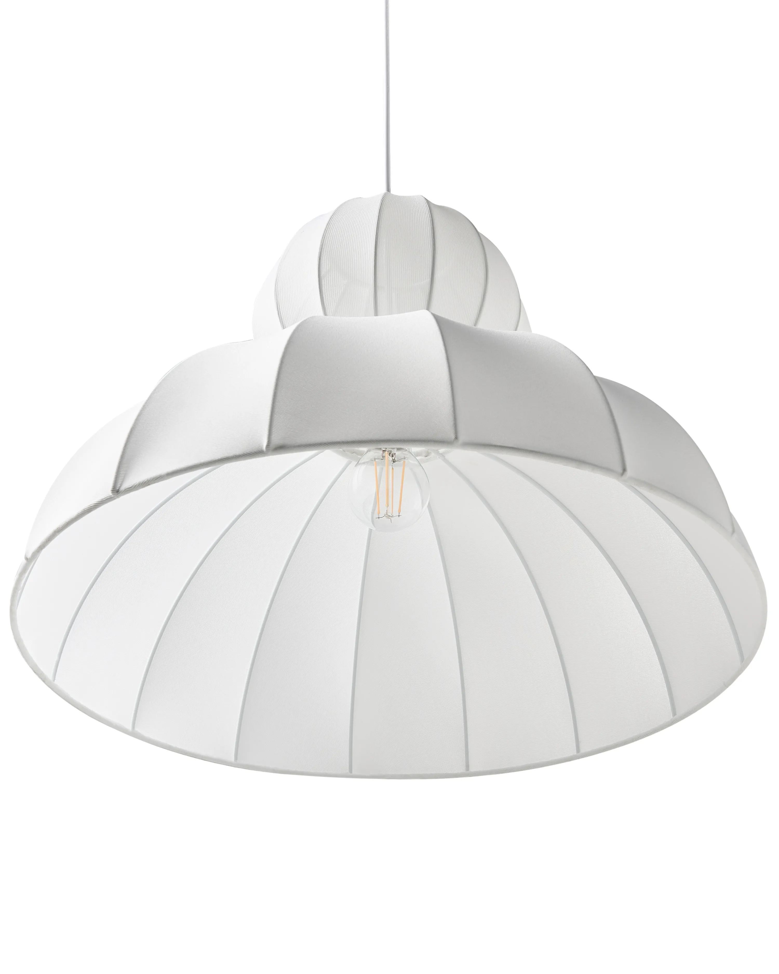 Hanglamp GOELETTE Kunstzijde Wit