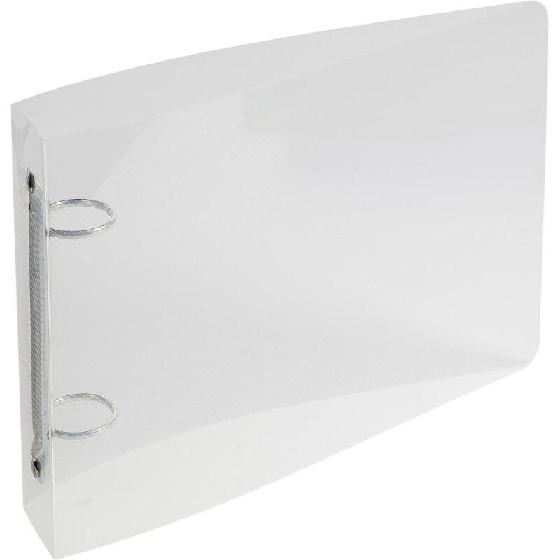 Classeur pour fiches bristol 125x200 2 anneaux 25mm polypropylène Crystal colours