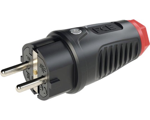 Massief rubber - IP54 Taurus 2 zwart/rode connector