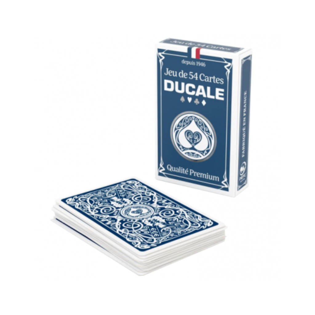 Jeu de 54 Cartes - Qualité Premium - Ducale Dos Bleu