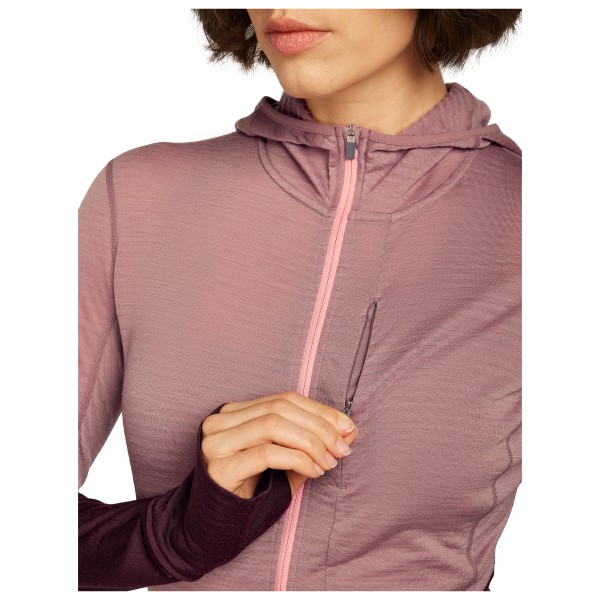 Icebreaker - Women's 200 RealFleece Descender L/S Zip Hoodie - Sweat à capuche en mérinos
