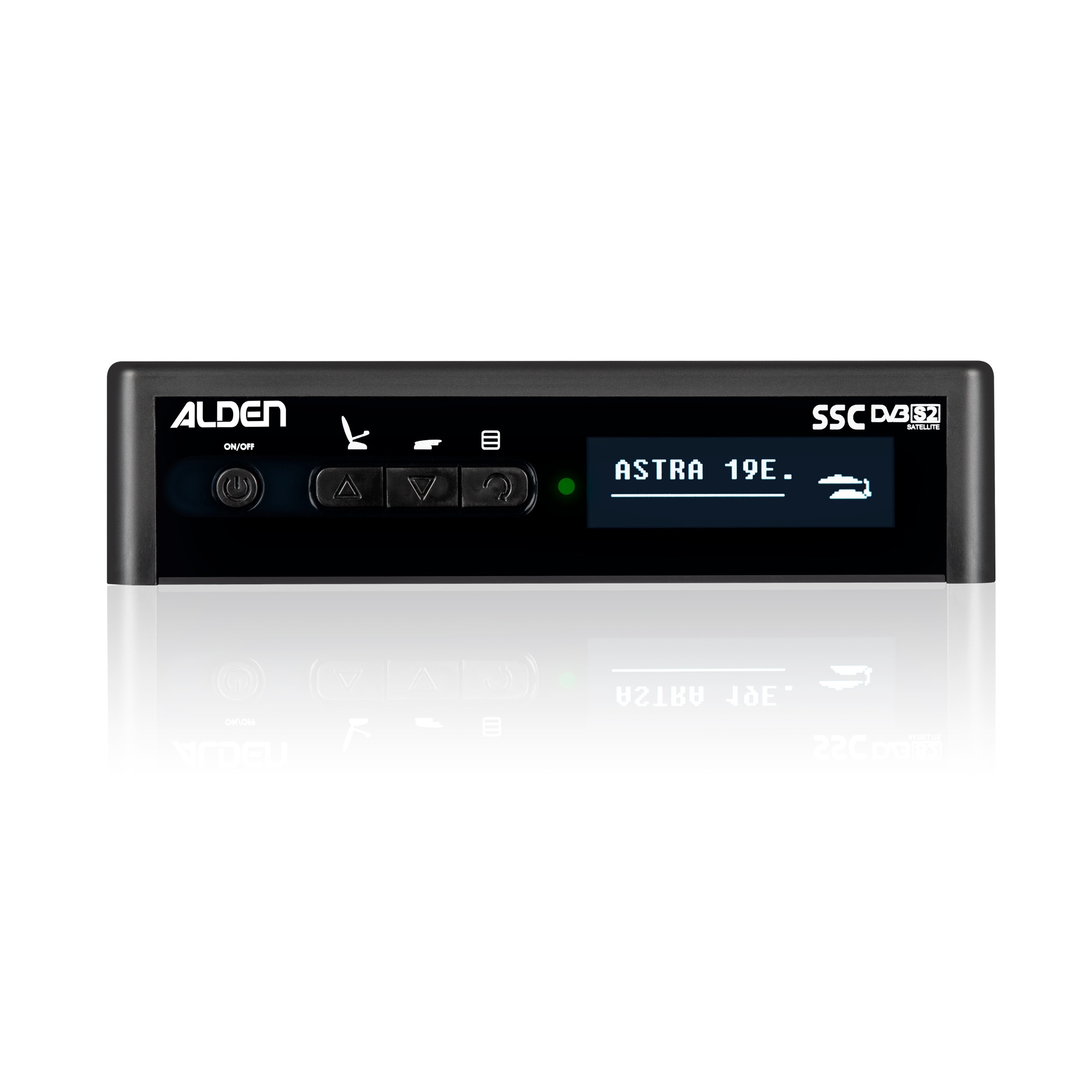 Alden Satelliten Steuermodul Set bestehend aus AS2 HD 80 Platinium Twin Antenne inklusive S.S.C. HD-Steuermodul