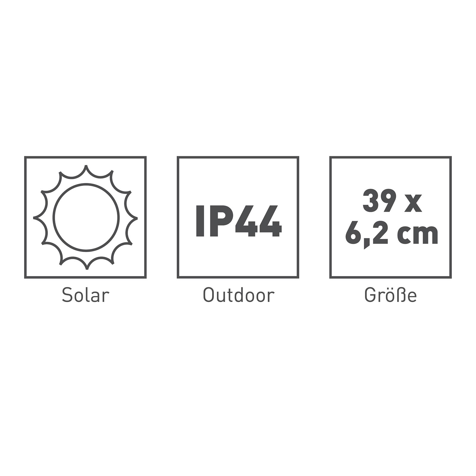 2er-Set Solar-LED-Erdspieße - Flammeneffekt - 39 cm