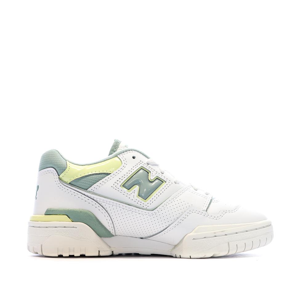 New Balance Baskets Blanches/Verte Femme New Balance 550