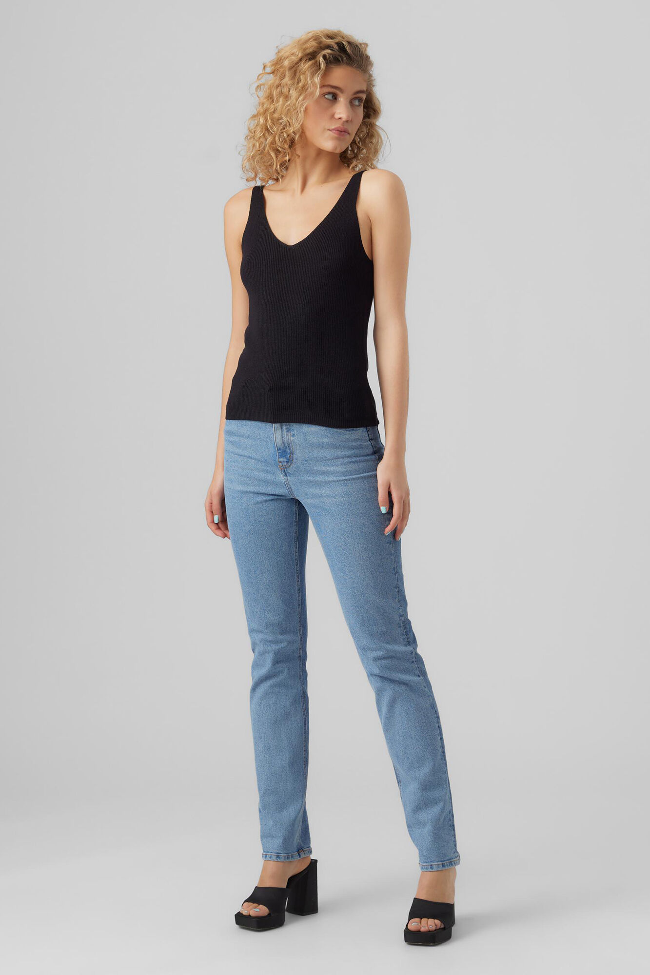 Top de tirantes - Negro