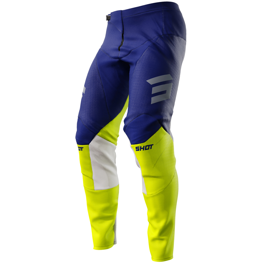 Shot - Pantalon Contact Iron Navy / Jaune fluo / Blanc
