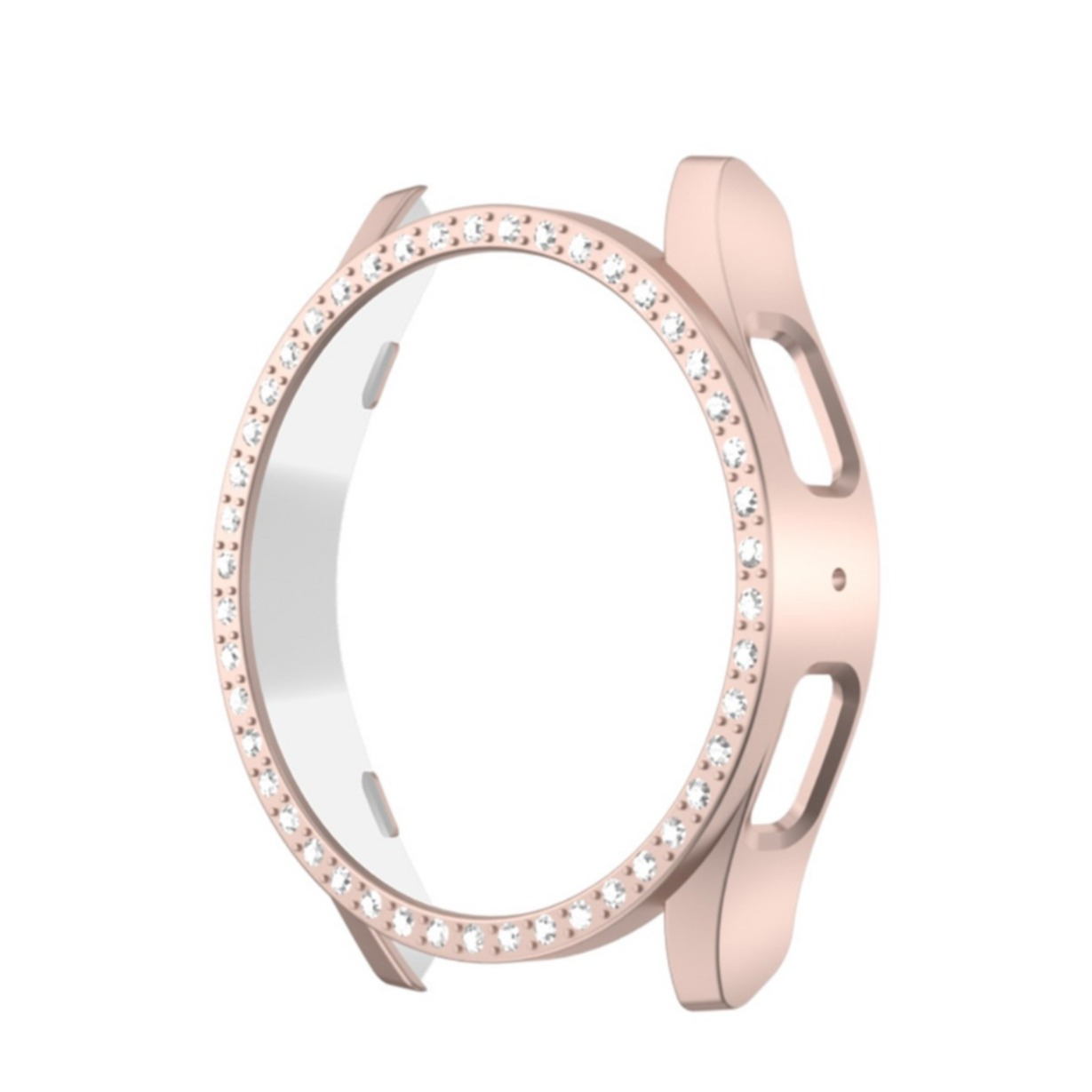Samsung Galaxy Watch 7 (44 mm) Hardcase Hülle Bumper mit Strasssteinen - Rosa
