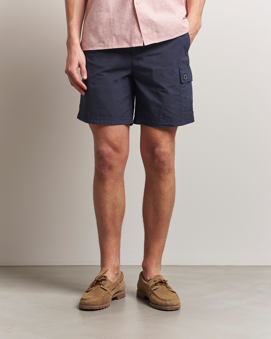Barbour International Kenneth Garment Dye Shorts Navy