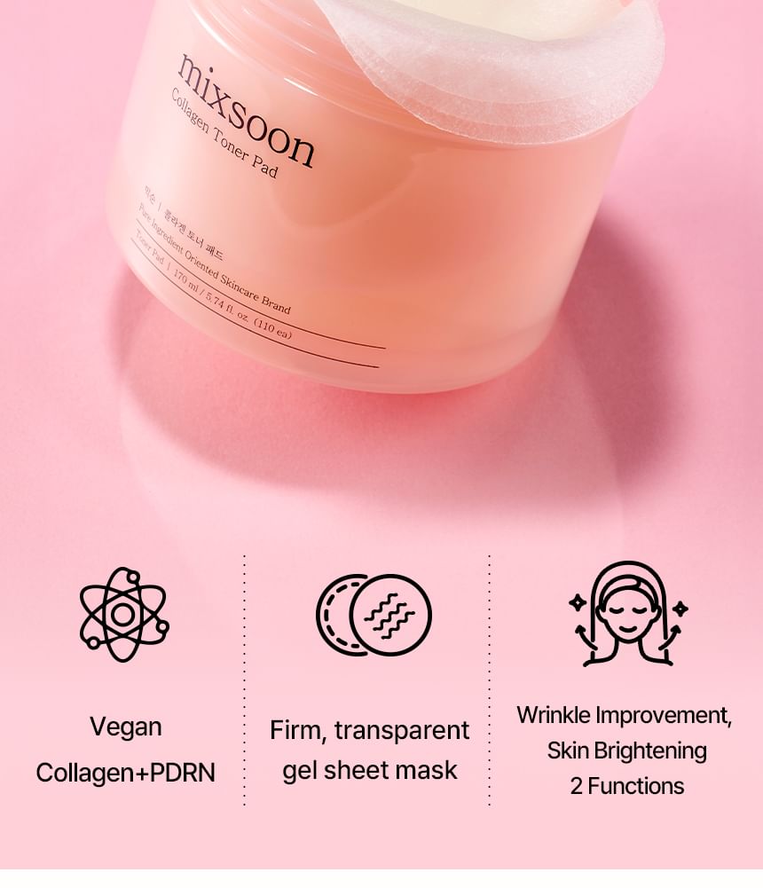 mixsoon - Collageen Toner Pad
