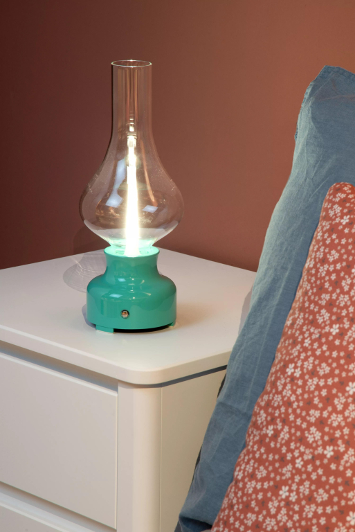 Lucide Jason tafellamp LED oplaadbaar rood