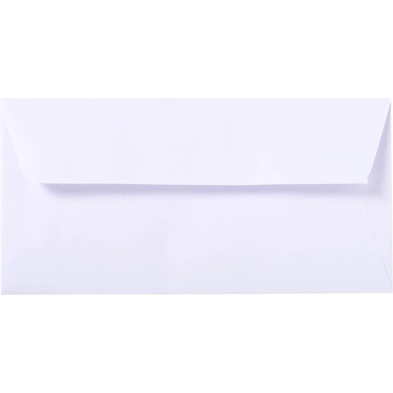 25 enveloppes doublées DL Vélin adhésives - extra blanc