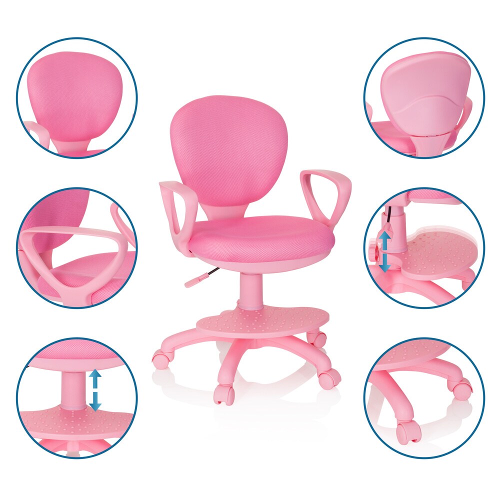 Kinderdrehstuhl KID COLOUR Stoff mit Armlehnen hjh OFFICE