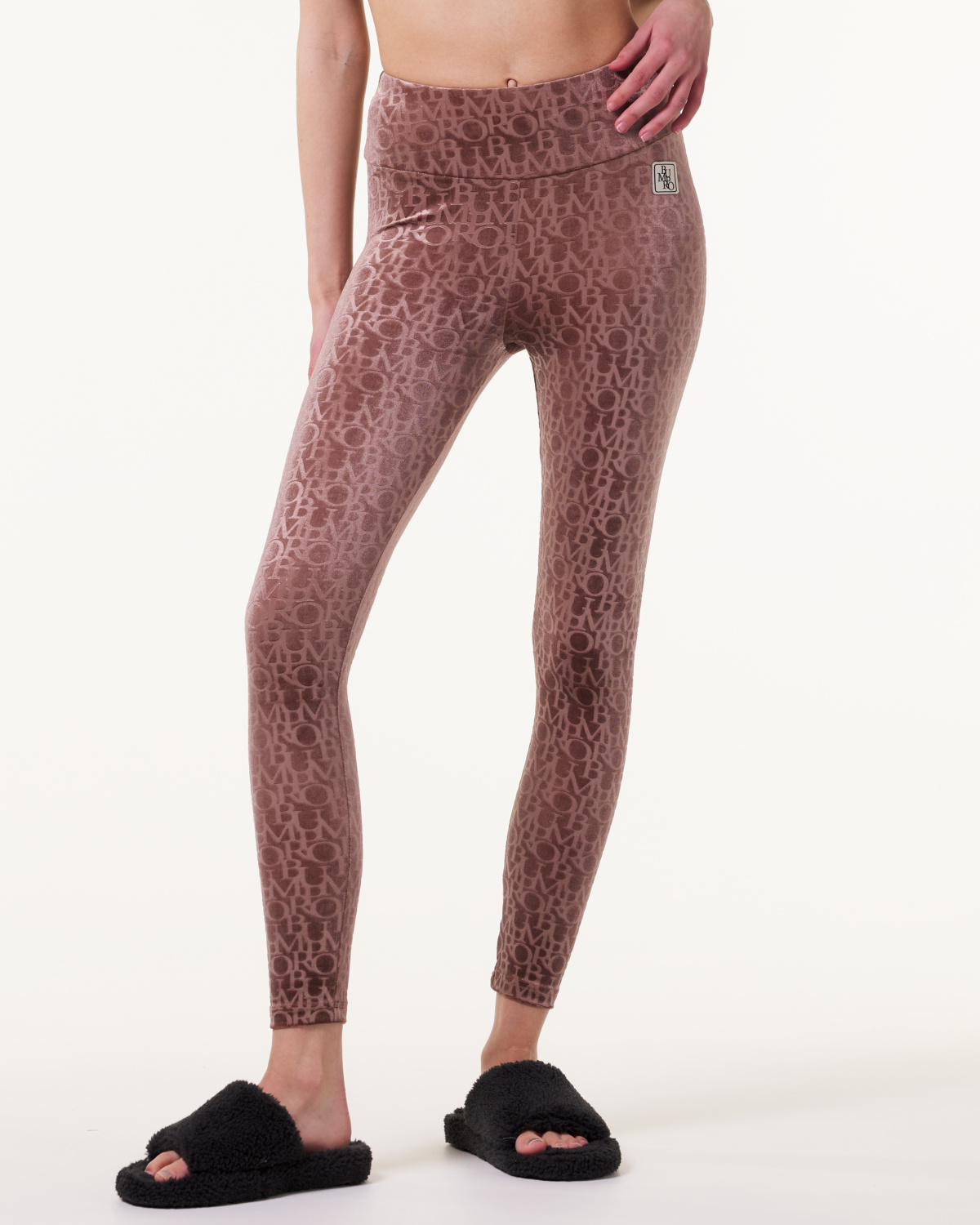 Bumpro Logomania Velour Tights Red Mustang
