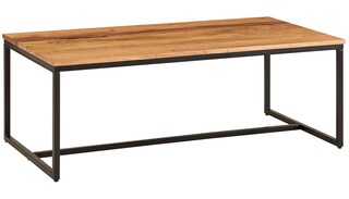 Couchtisch 110 x 60 cm Akazie massiv/Schwarz