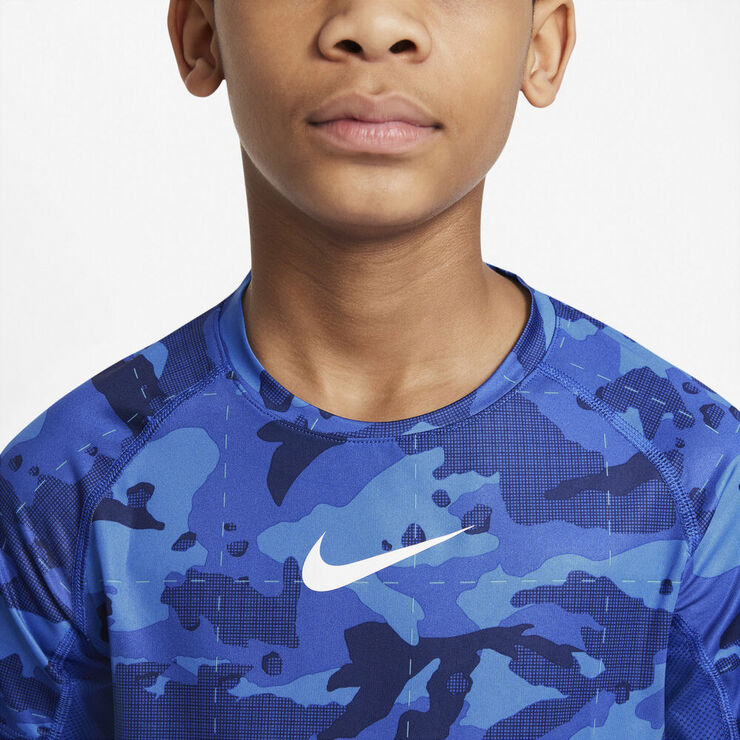 Nike Pro Dri Fit Traenings T Shirt Blå