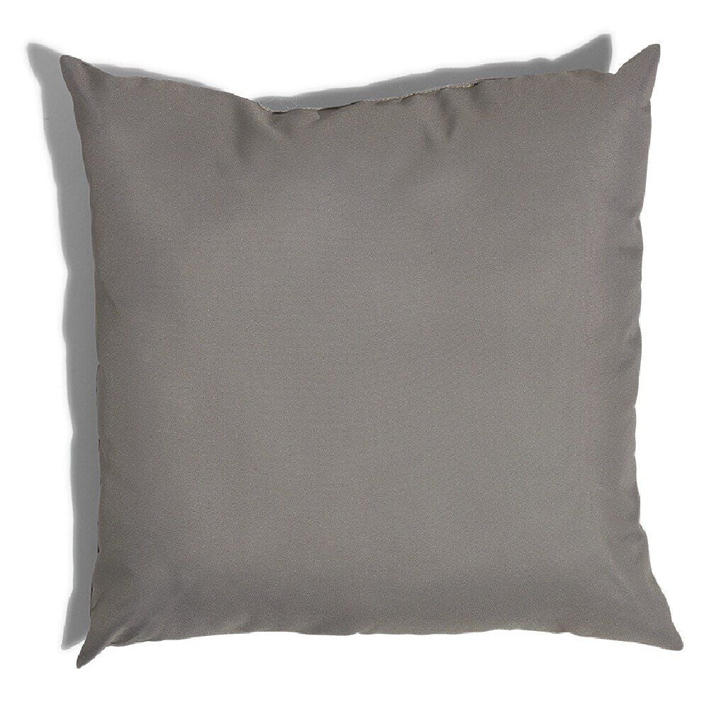 Coussin carré d'extérieur Syracuse uni taupe