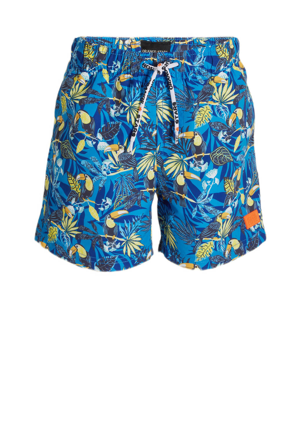 Fijne zwembroekenzwemshort Machiel blauw