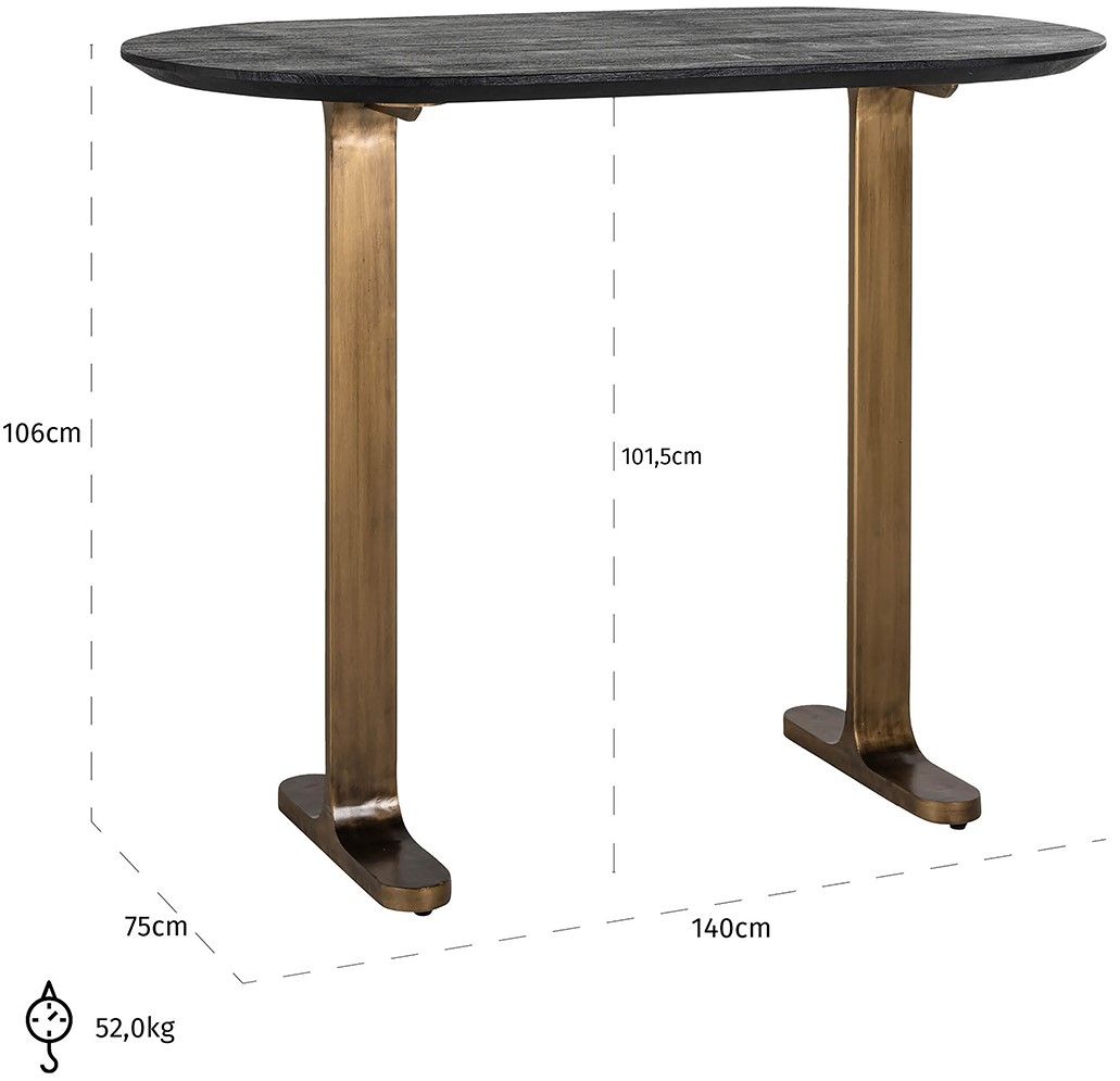 Bartafel 211812 Revelin B140 x D75 x H106 cm