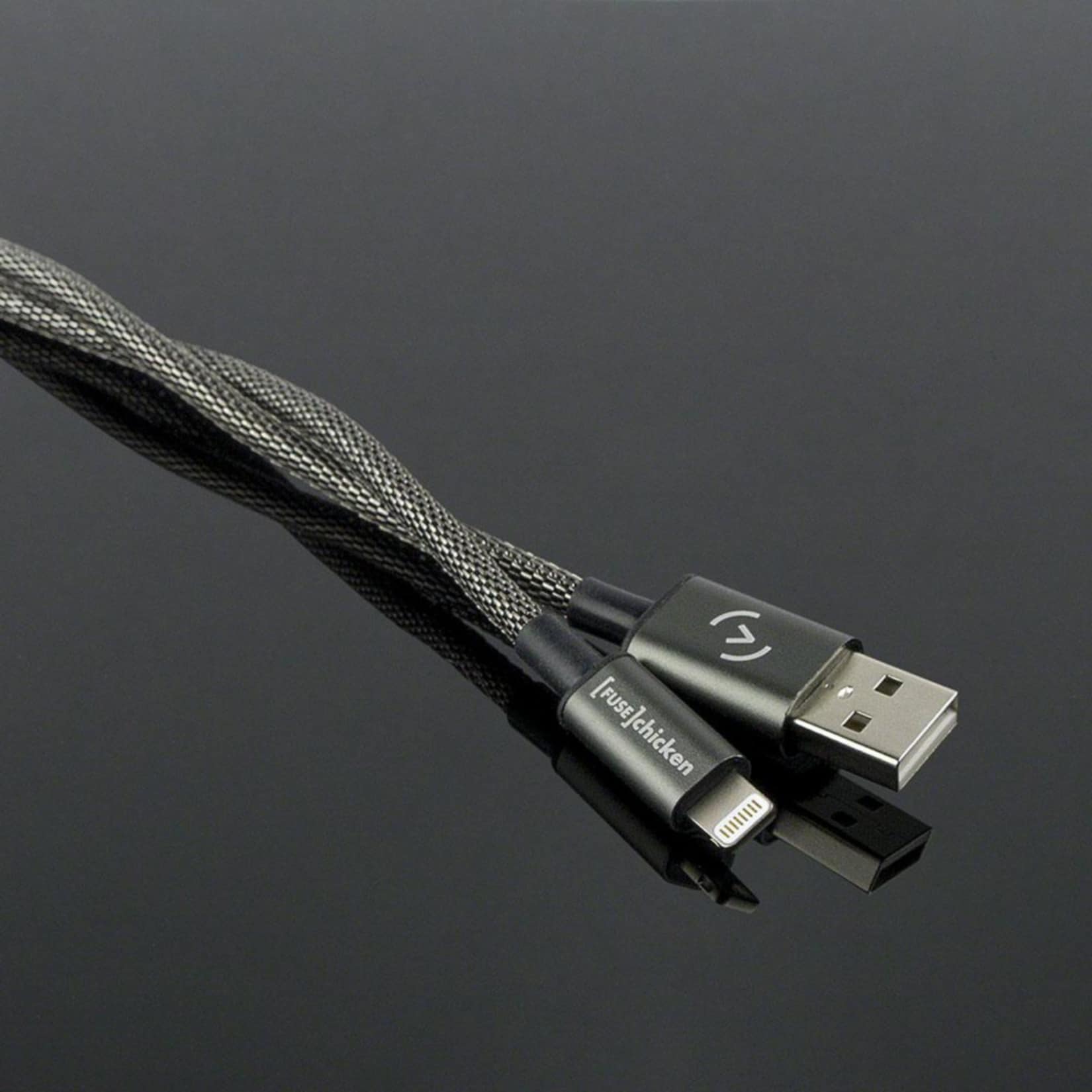 FUSECHICKEN Shield iPhone Ladekabel rostfreier Stahl