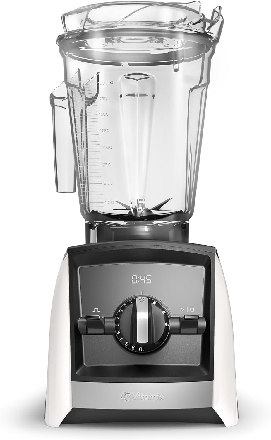 Vitamix A2500 Ascent Series Smart Mixer, professionell, 1,8 l, flacher Behälter, Weiß