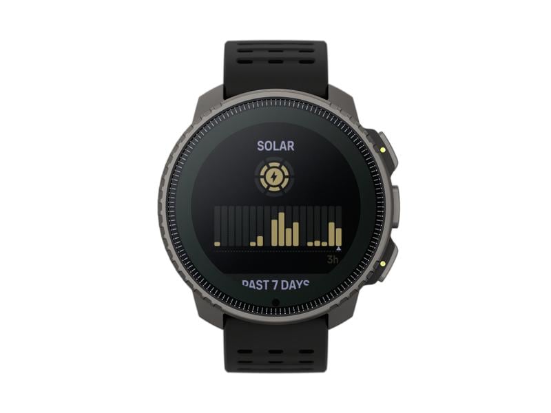 SUUNTO Sportuhr Vertical Titanium Solar Schwarz Abenteuer-Uhr für Outdoor-Expeditionen mit Solarladung