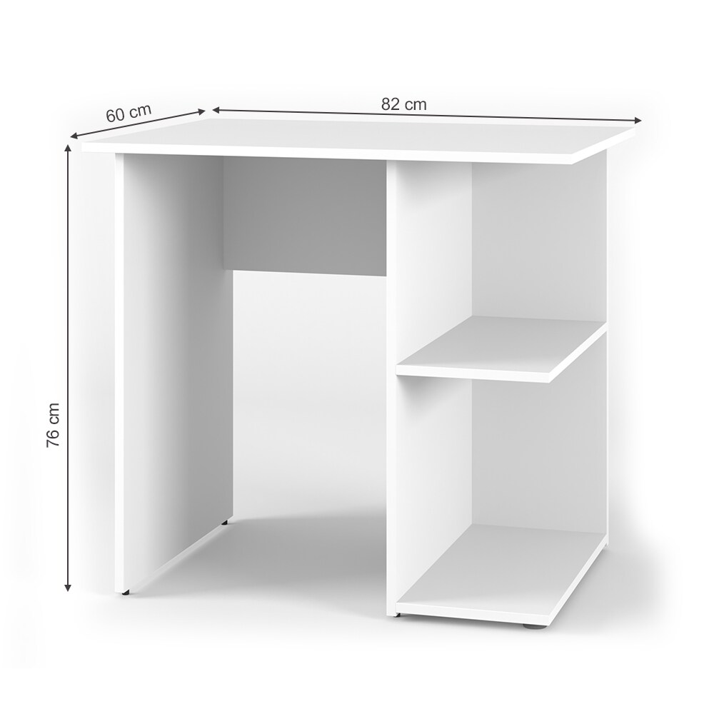 Vicco Schreibtisch Simple Schreibtisch Arbeitstisch Regal PC Tisch Weiß