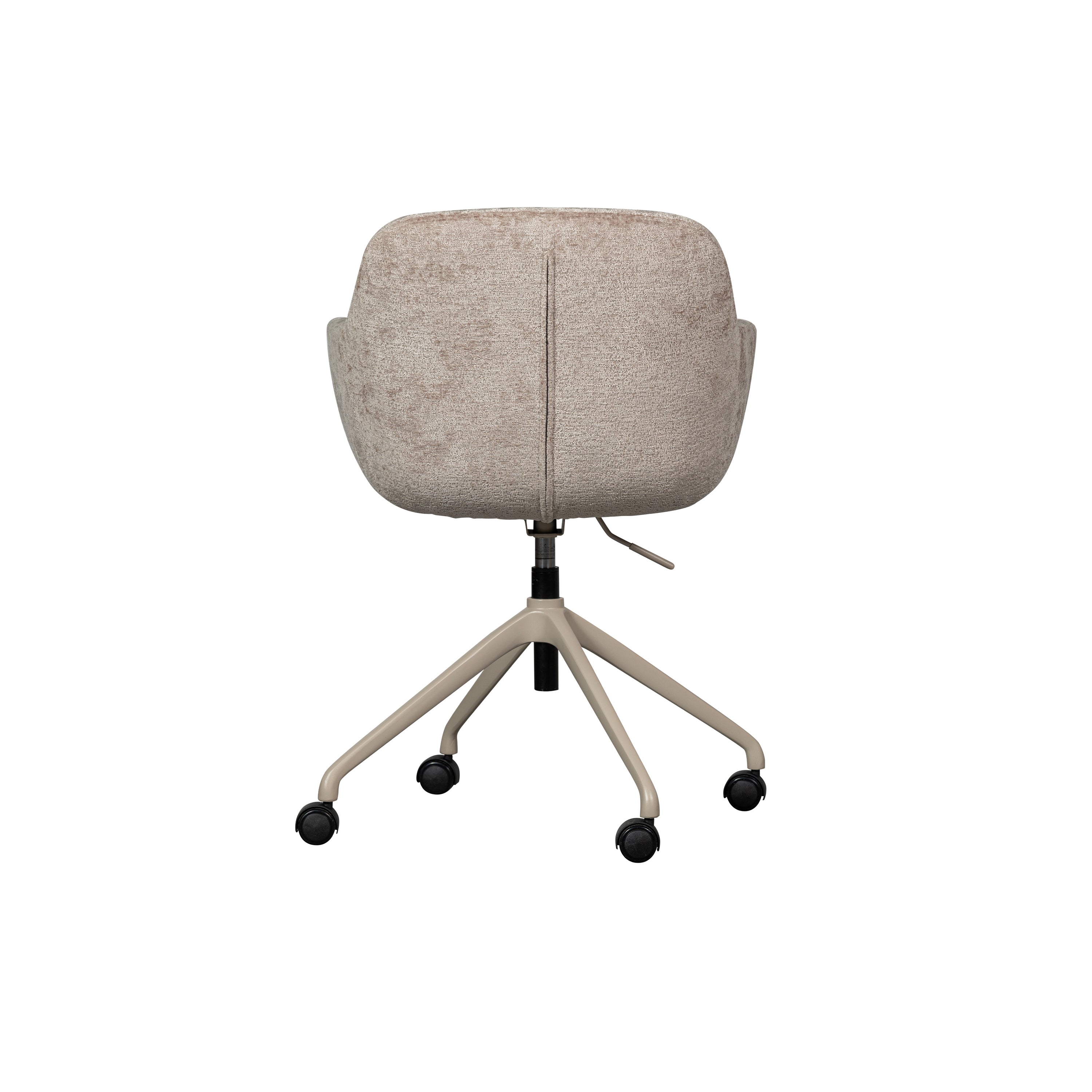 WOOOD Morros Bureaustoel - Polyester - Taupe - 88x57x60