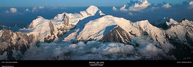 MARIO COLONEL - POSTER MONT BLANC FACE EST MARIO COLONEL