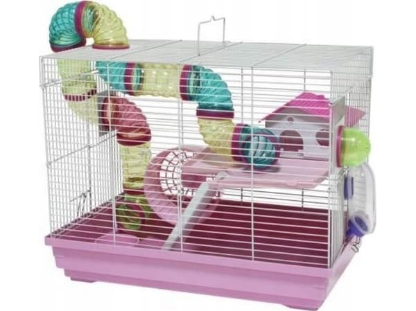 Panama Pet Panama Pet gnagerbur 47x30x37 cm hvit/blå
