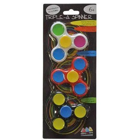 Triple-A-Toys Triple-A-Spinner Fidget Spinner 3-teiliges Set, 1 Stück, sortiert