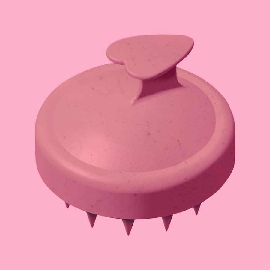 Biovène The Conscious™ Scalp Massager Biodegradable Shampooing Brush Pink